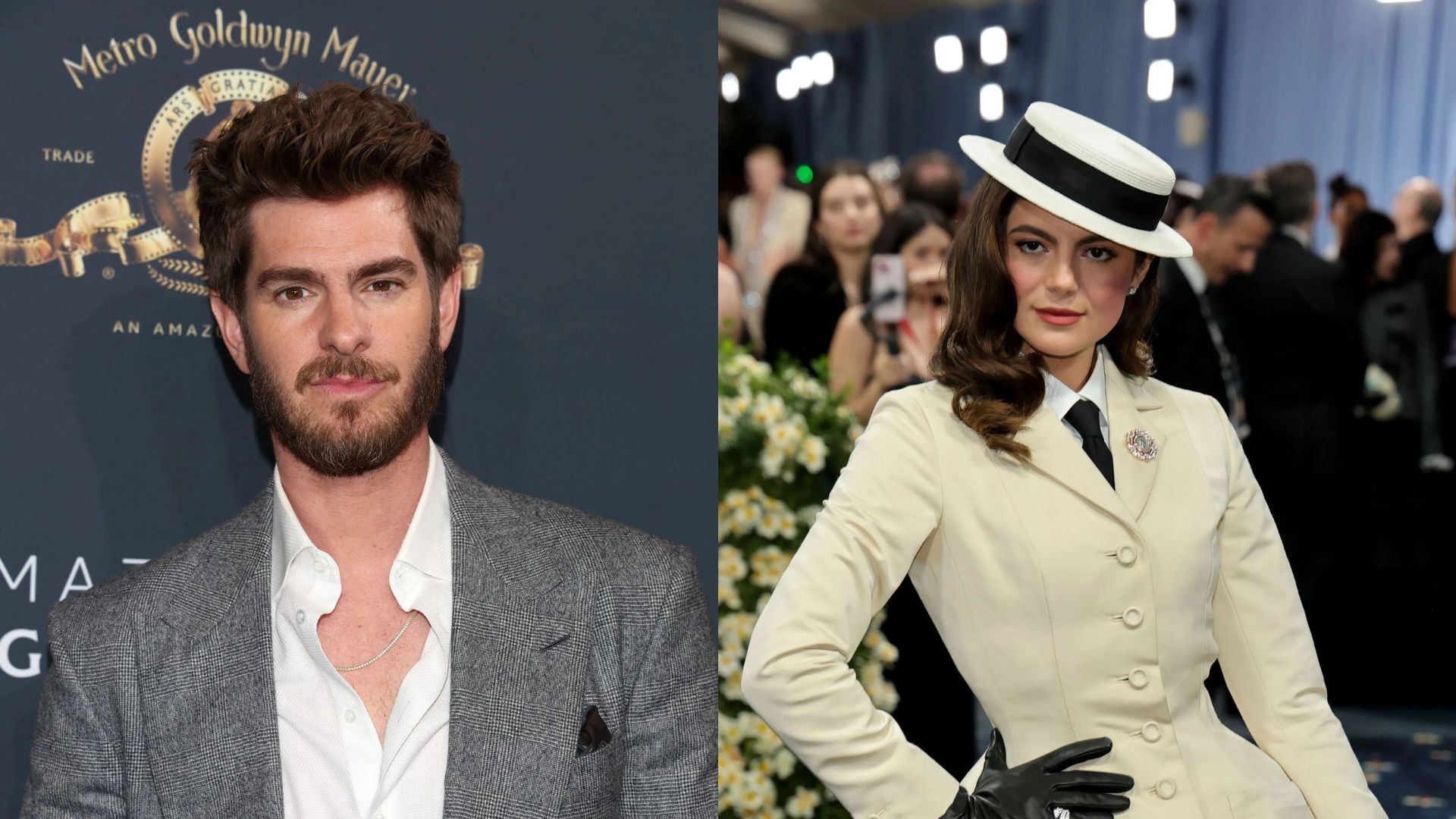 Andrew Garfield and Monica Barbaro (Image via Getty)