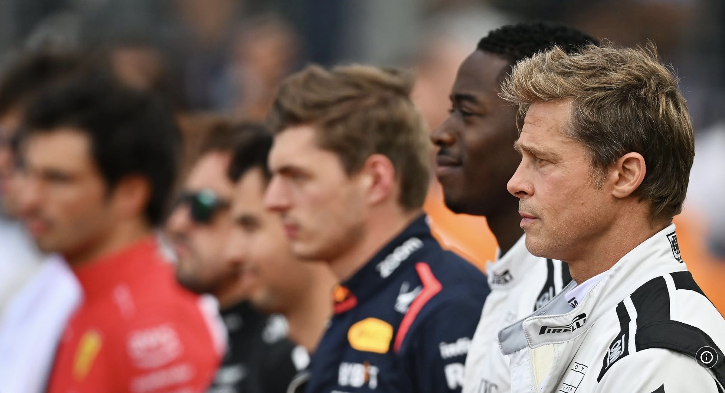 F1 movie centres on Sonny Hayes (Brad Pitt), a down-on-his-luck former Formula 1 driver making a comeback to the sport years after a career and identity-defining crash. (Image source- Apple TV+)