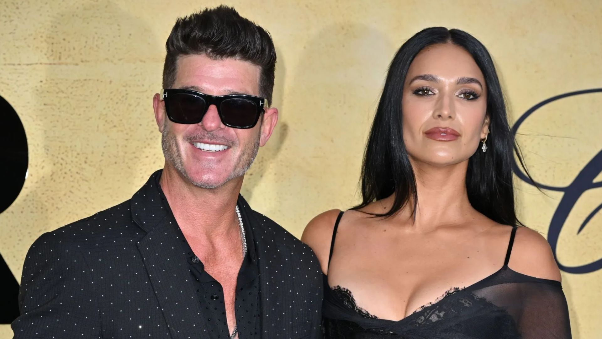 Robin Thicke &amp; April Love Geary - Source: Photo by Lionel Hahn/Getty Images