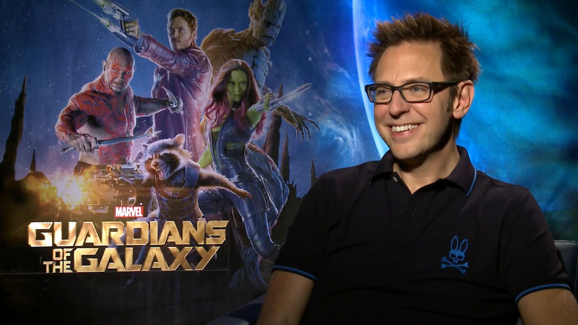 James Gunn during his Guardians of the Galaxy interview