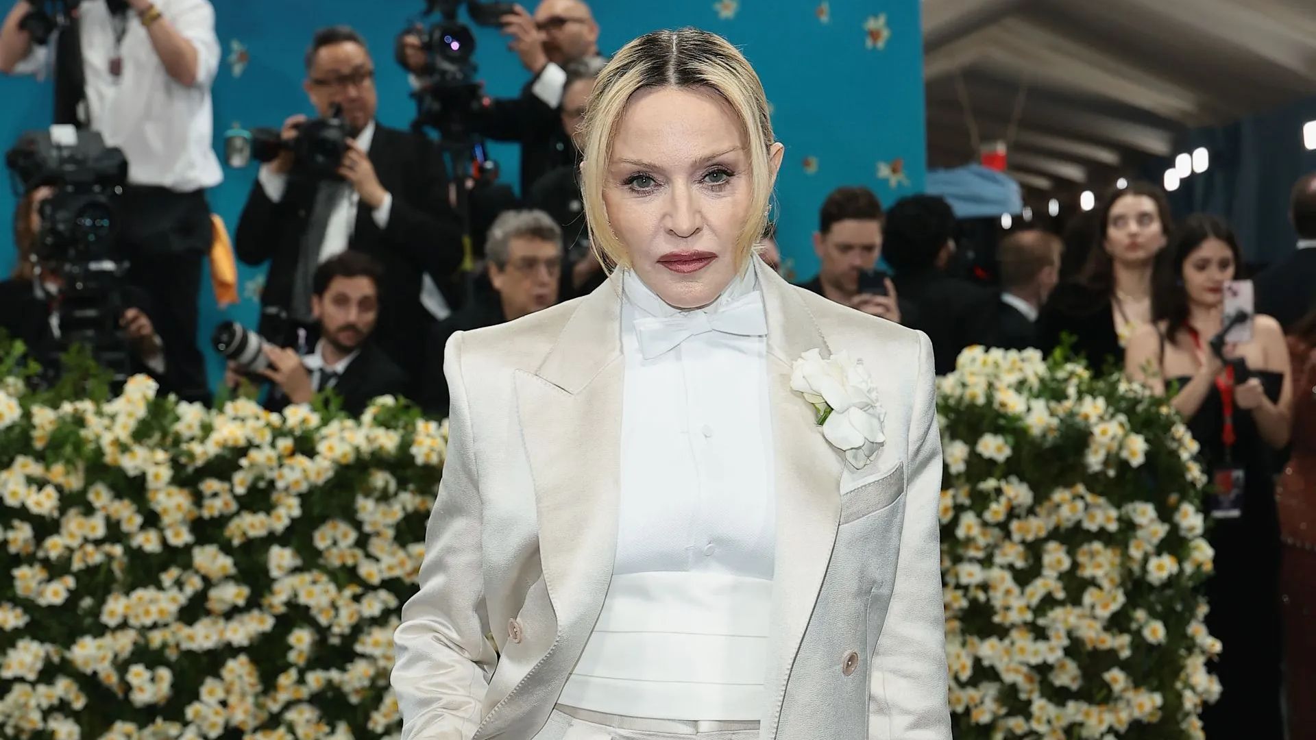 Madonna a.k.a. the &quot;Queen of Pop&quot; (Getty via Soap Central CMS - Resized on Canva)