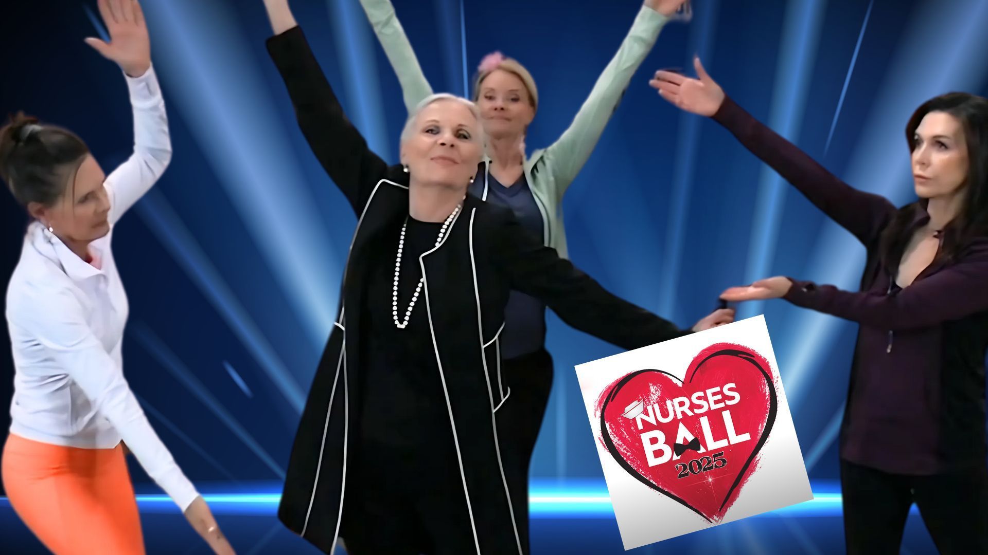 Lucy, Felicia, and Anna surround the one and only Tracy Q | Image: ABC