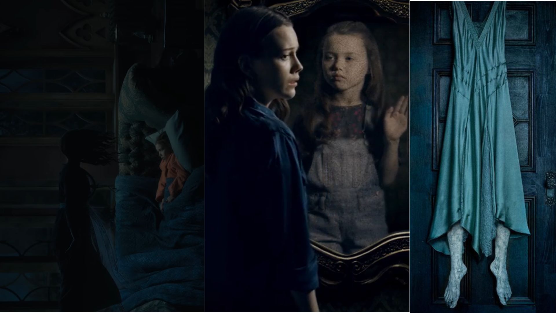 Nell Crain &amp; The Bent Neck Lady. (Via. Instagram @thehaunting &amp; Still Watching Netflix, YouTube