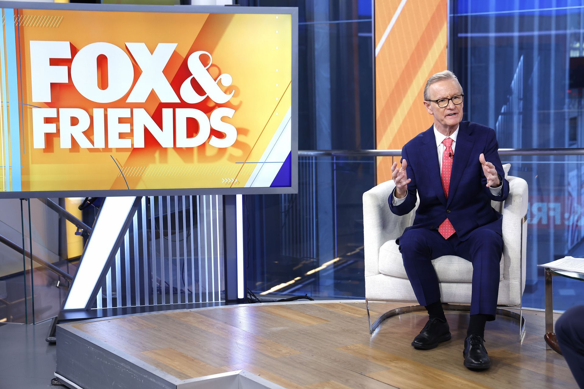 Virginia Gov. Glenn Youngkin Visits &quot;Fox &amp; Friends&quot; - Source: Getty