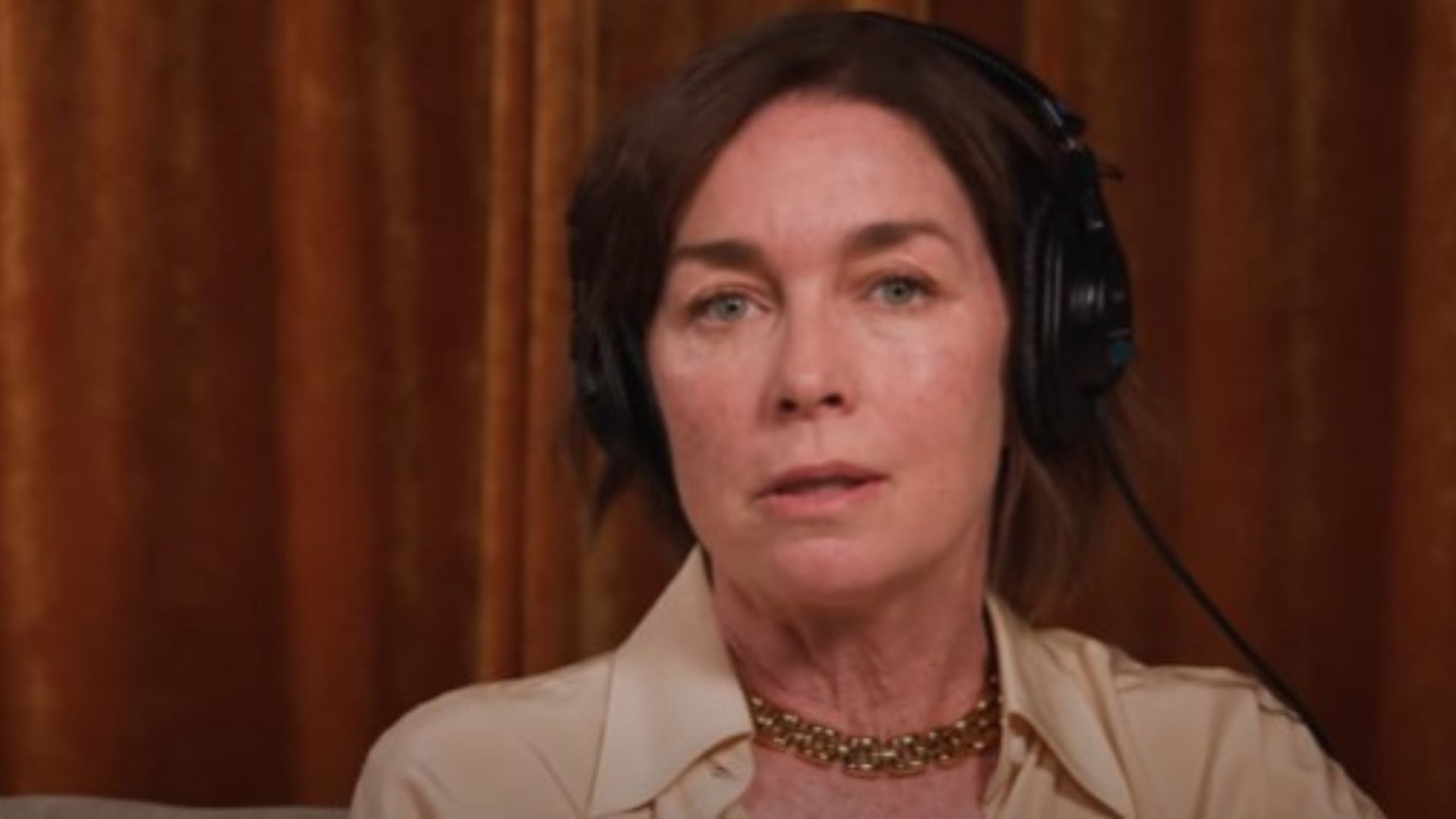 Hacks star Julianne Nicholson on NPR Podcasts | Image source: NPR Podcasts on YouTube