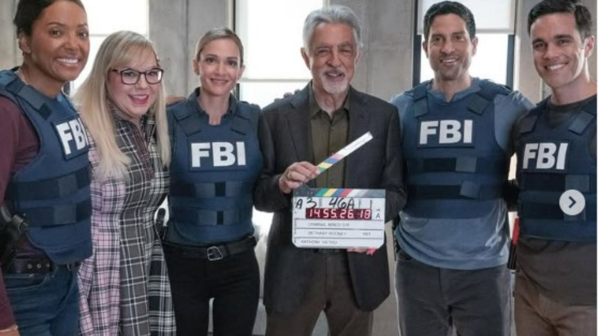 A scene from the set of Criminal Minds: Evolution | Image source: Instagram