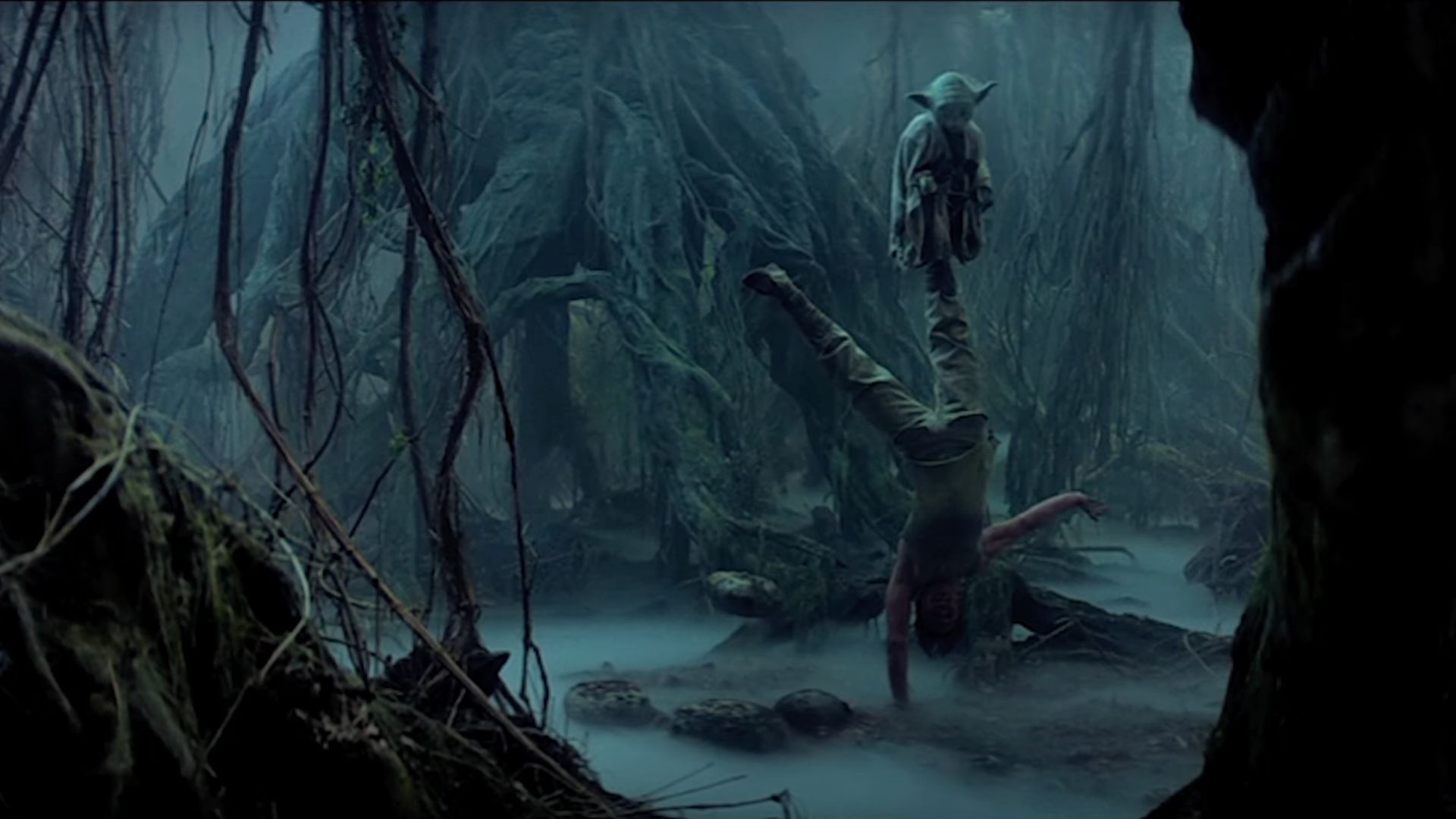 Luke Skywalker and Yoda in Star Wars(Image via YouTube/Star Wars)