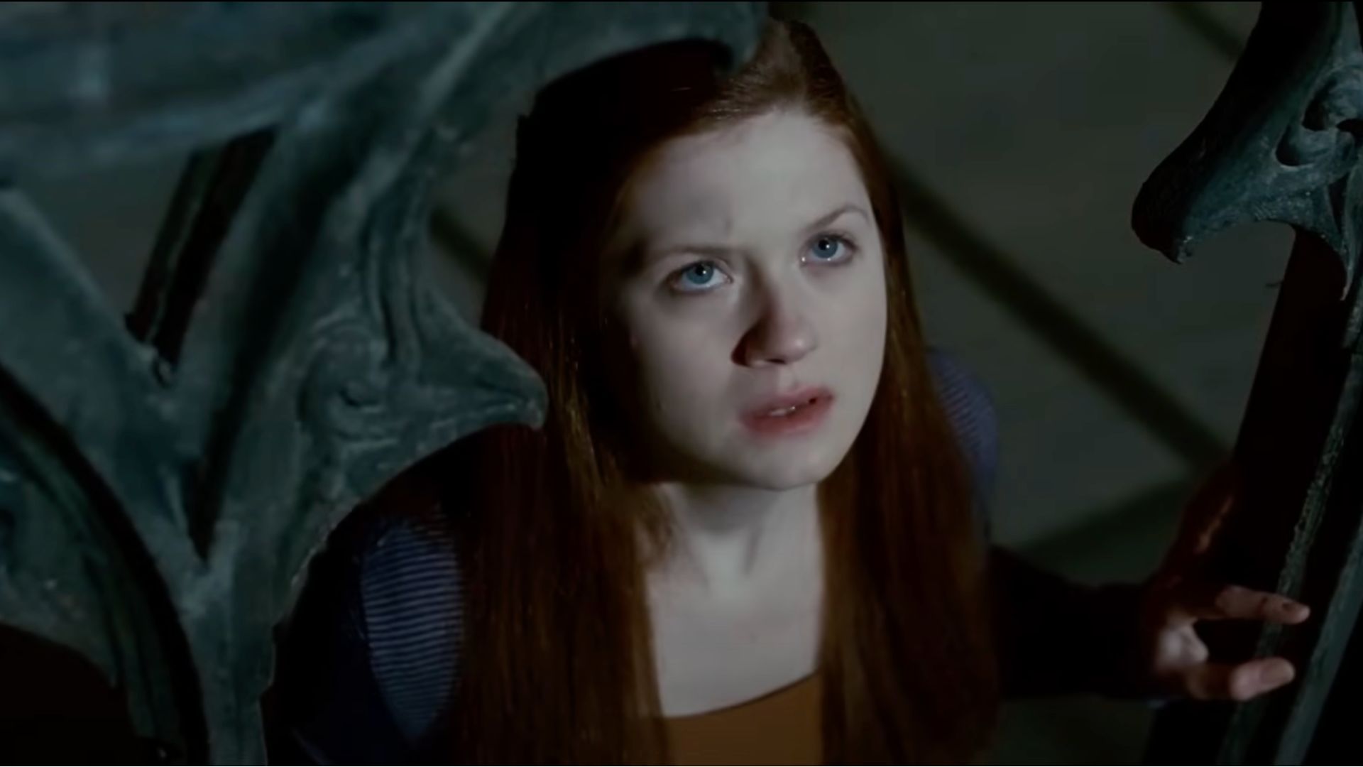 Bonnie Wright plays Ginny Weasley in Harry Potter movies (Image via YouTube/Warner Bros.)