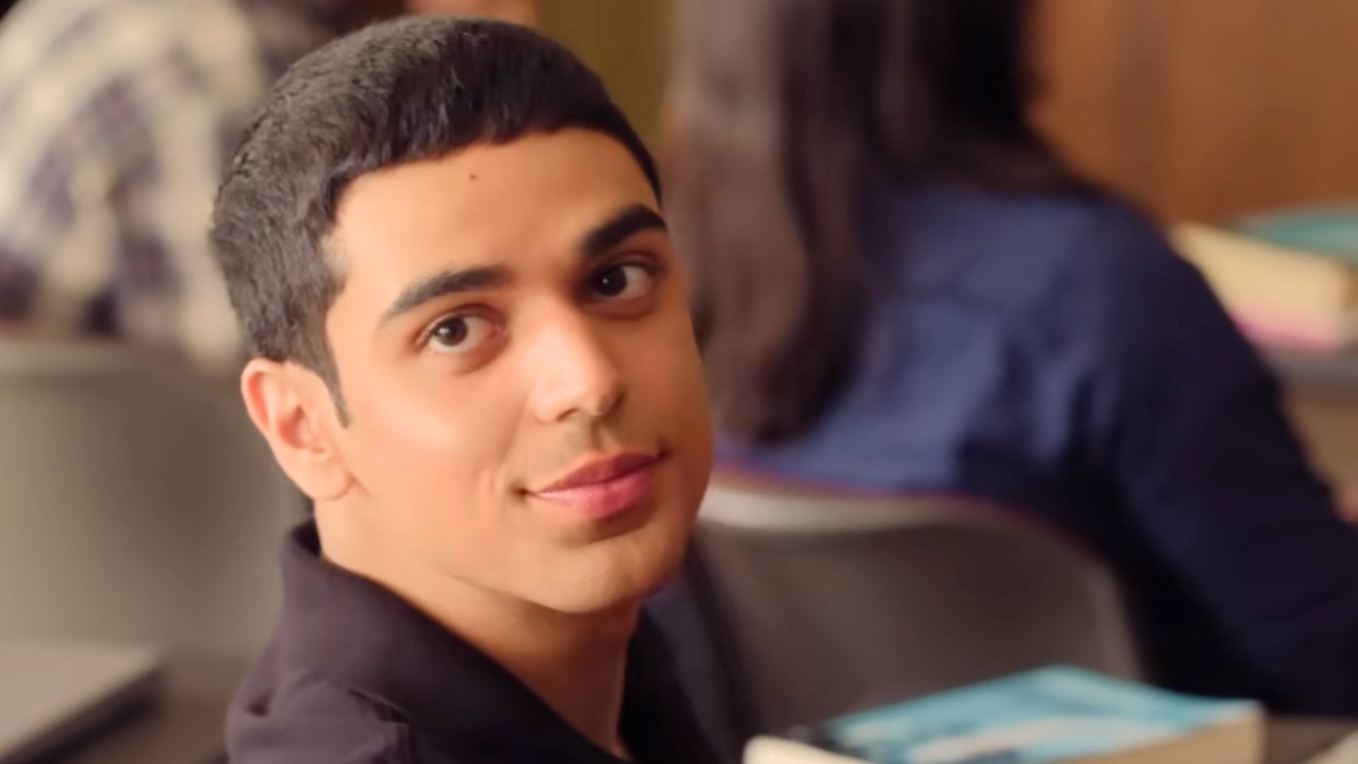 Rish Shah in Overcompensating | Image via Amazon MGM Studios