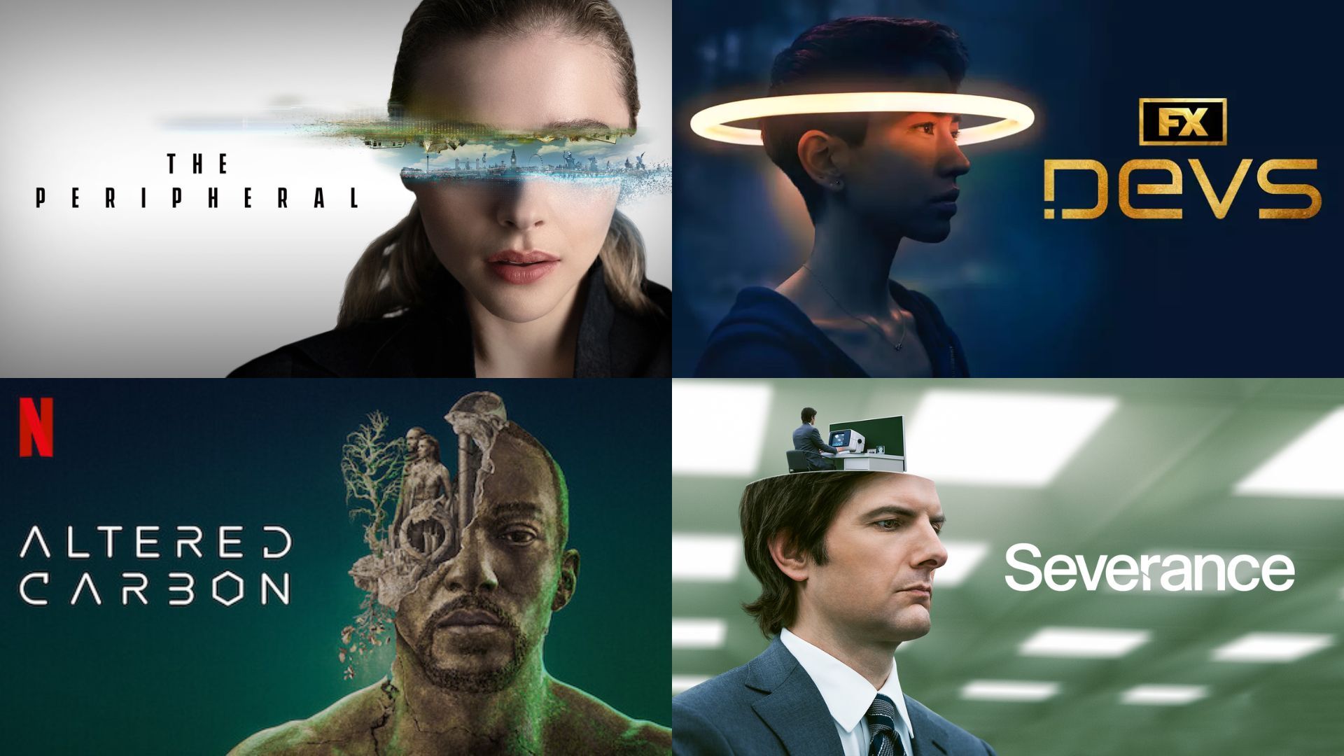 Brain Twisting Shows like Black Mirror | Images via Prime Video, Hulu and Netflix 