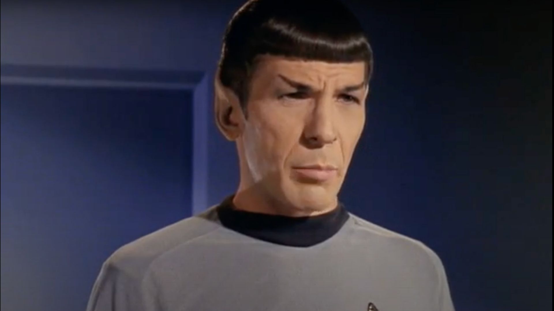 Spock played by Leonard Nimoy in Star Trek (Image via YouTube/CBS)