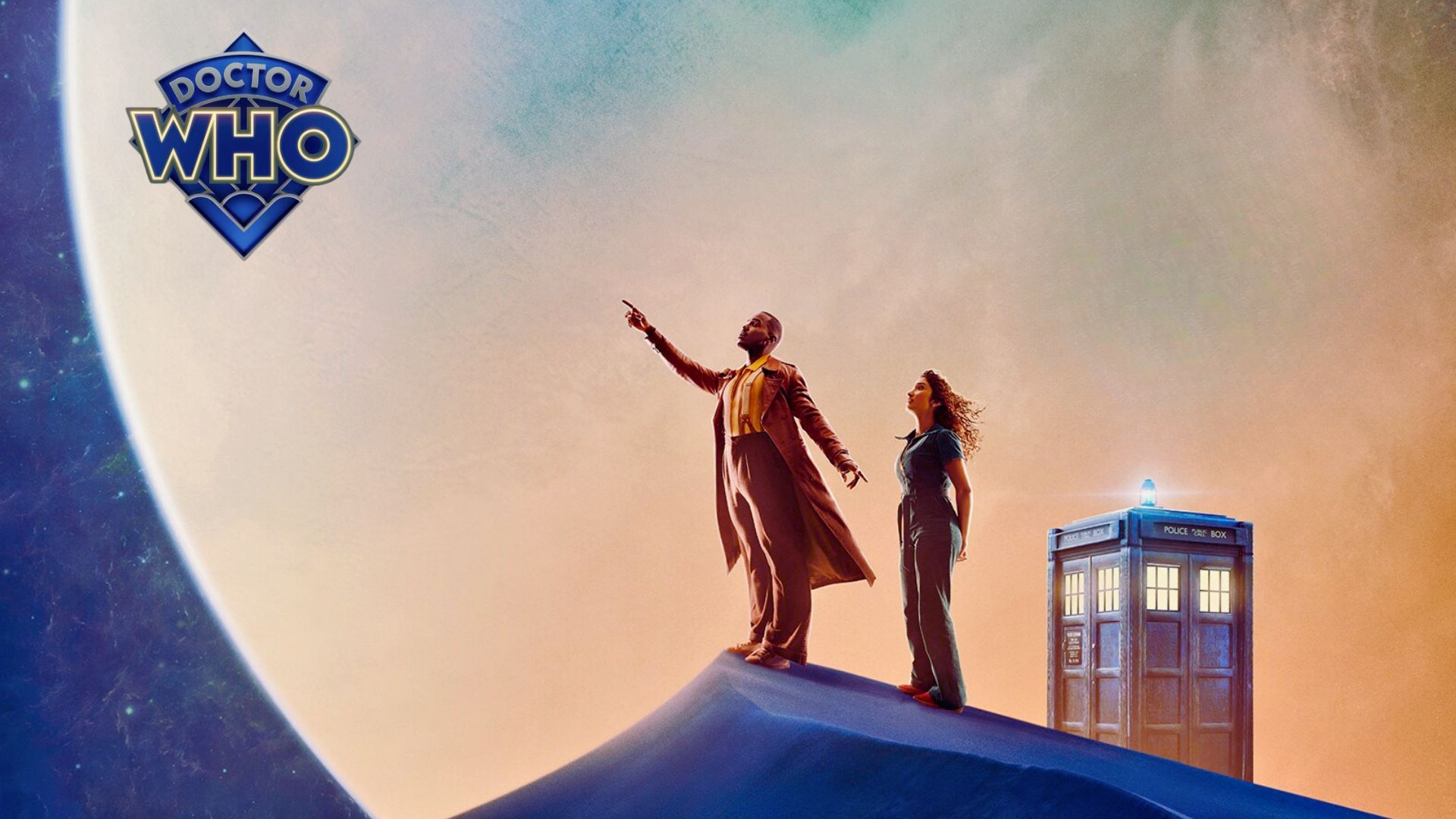 Part of the poster for the new season of Doctor Who | Image via: Disney + | Edited by: Beatrix Kondo of Soap Central