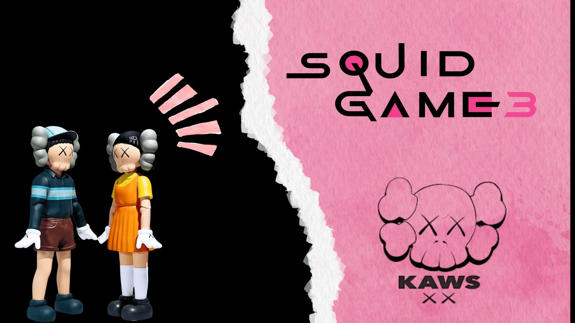 Chol-su and Young-hee by KAWS | Image via: Kaws | Collage by: Beatrix Kondo of Soap Central