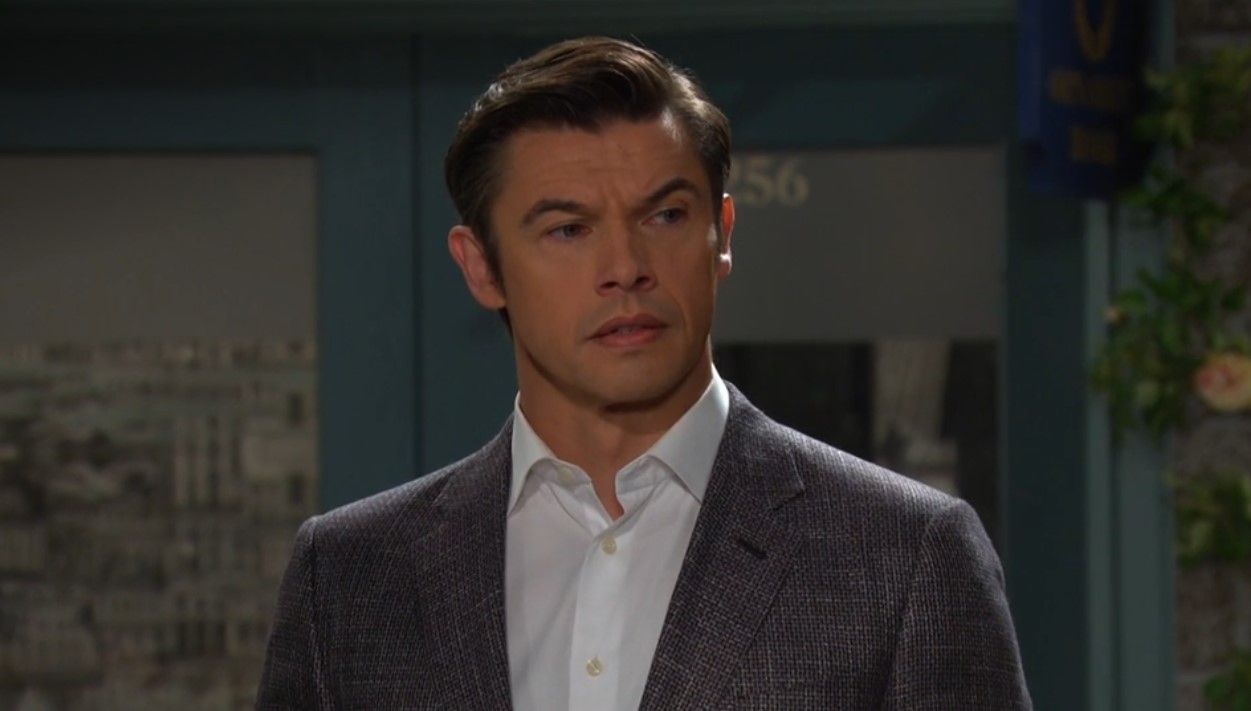 Xander (Paul Telfer) returned to the scene of the crime on Days of our Lives. \Image: Peacock