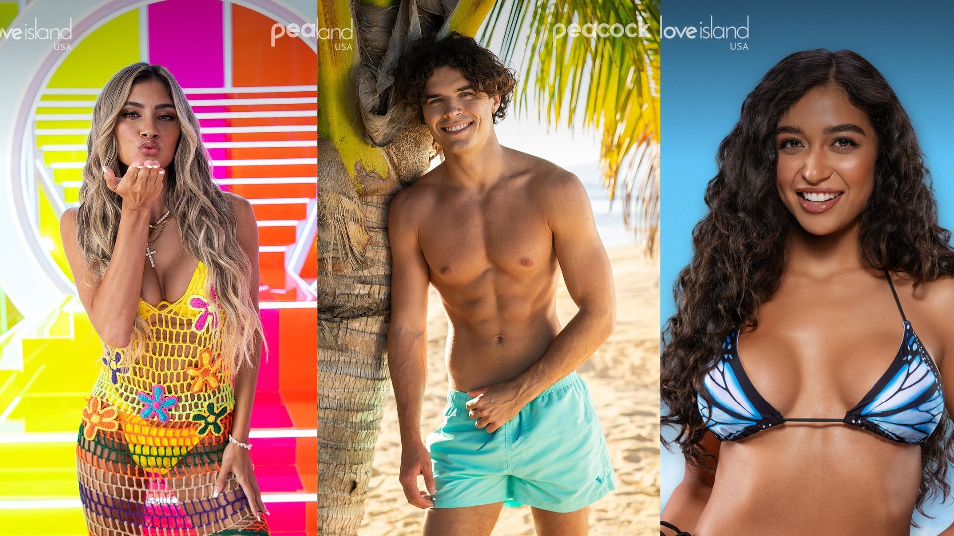 Belle-A, Nicolas, and Cierra from Love Island USA Season 7 | Image via Instagram/ @loveislandusa