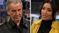 Victor (Eric Braeden) is using Audra (Zuleyka Silver) to help achieve his goal on The Young and the Restless | Image; CBS