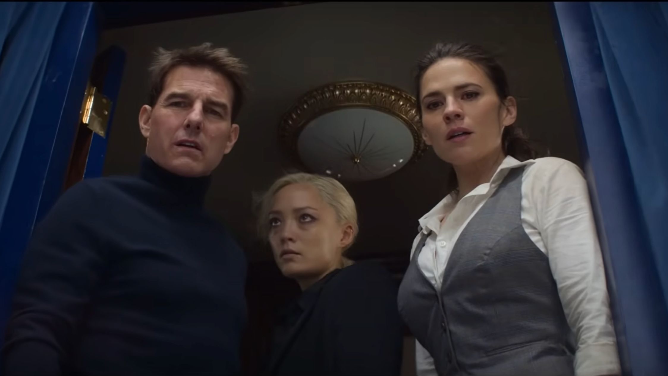 Hayley Atwell, Tom Cruise, and Pom Klementieff in Mission: Impossible (Image via Paramount Pictures)