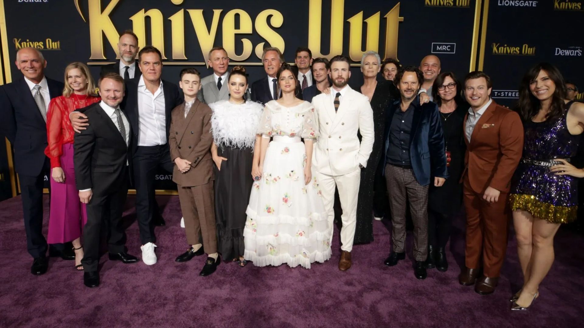 Knives Out cast (Getty via Soap Central CMS - Resized on Canva)