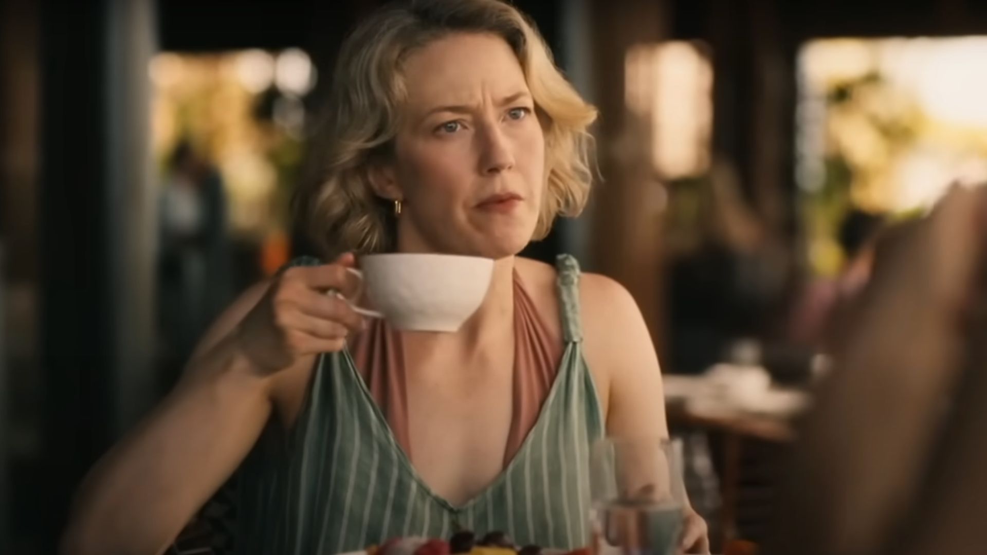 Carrie Coon compares her The White Lotus Season 3 filming experience to Survivor (Image via HBO)