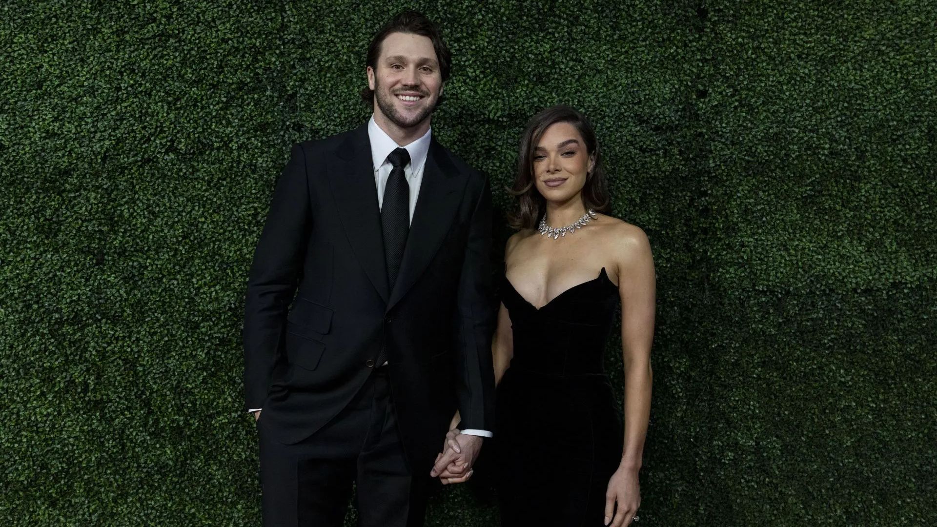 Hailee Steinfeld and Josh Allen (Getty via Soap Central CMS - Resized on Canva)