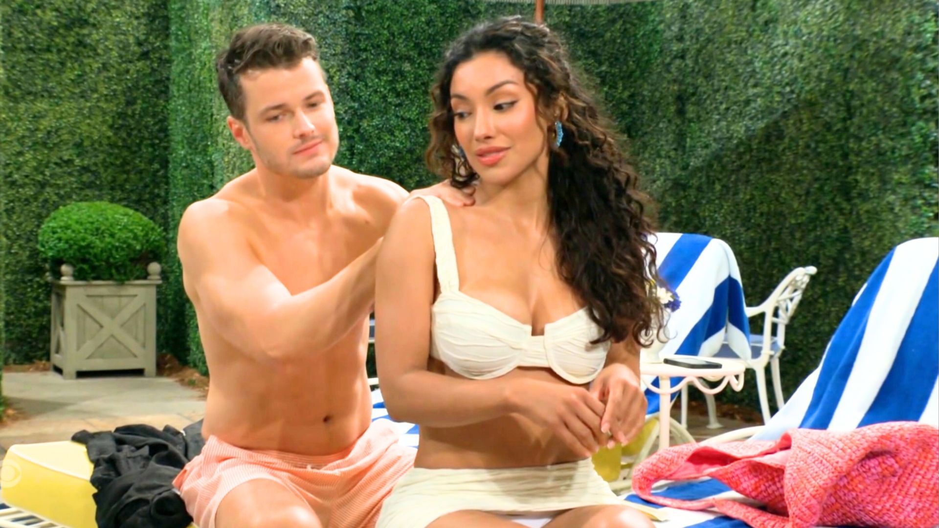 If Kyle&#039;s (Michael Mealor) not careful, Audra (Zuleyka Silver) will make sure he ends up in his &quot;birthday suit&quot; on The Young and the Restless | Image: CBS