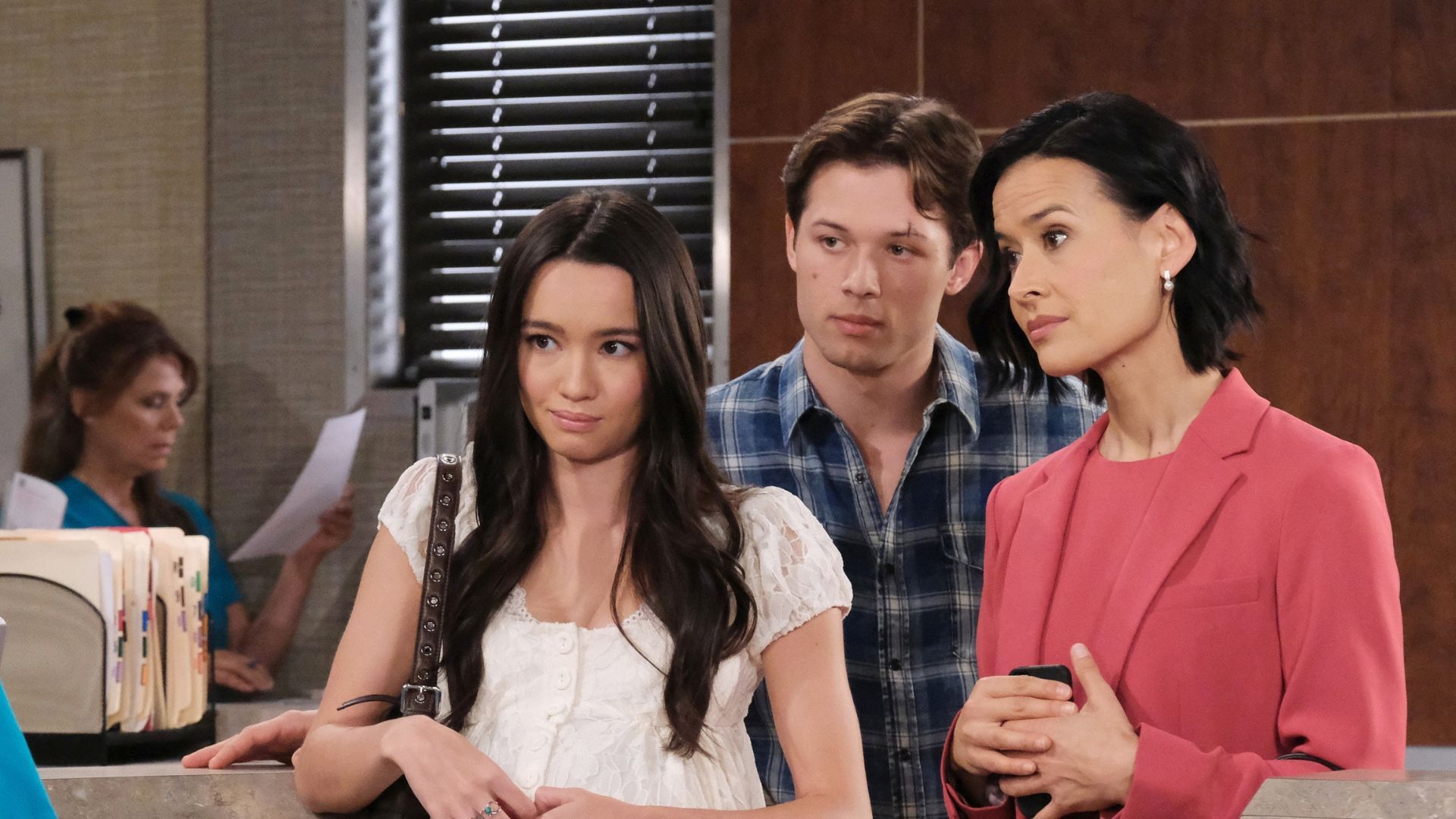 Tate with Sophia and her mom on Days of our Lives | Image: JPI