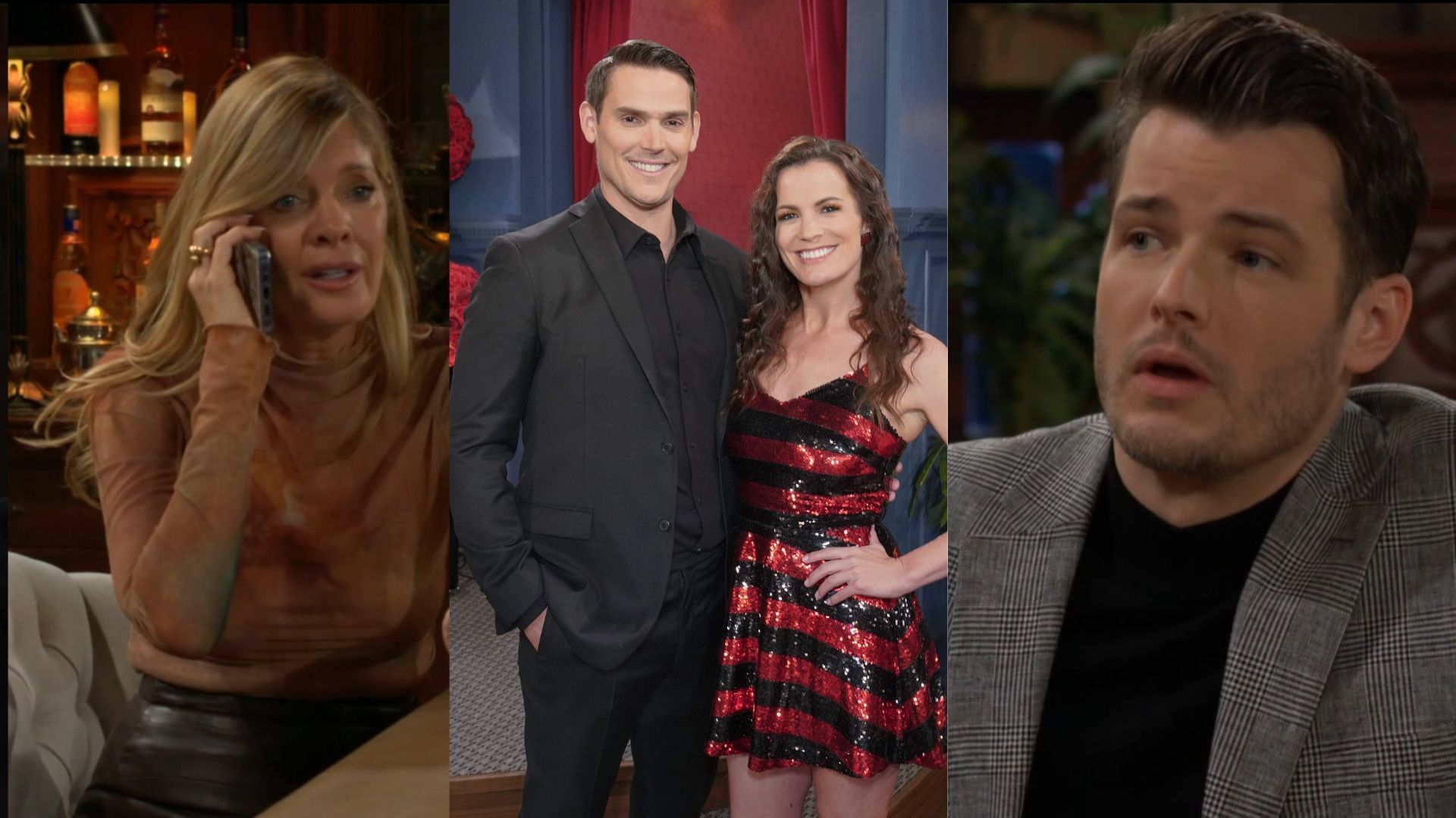 Phyllis (Michelle Stafford) phoned a friend while Adam (Mark Grossman) and Chelsea (Melissa Claire Egan) danced, and Kyle (Michael Mealor) made a deal on The Young and the Restless  l  Image: CBS, JPI, CBS