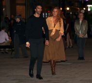 Justin Baldoni and Blake Lively filming It Ends With Us (Image via Getty)