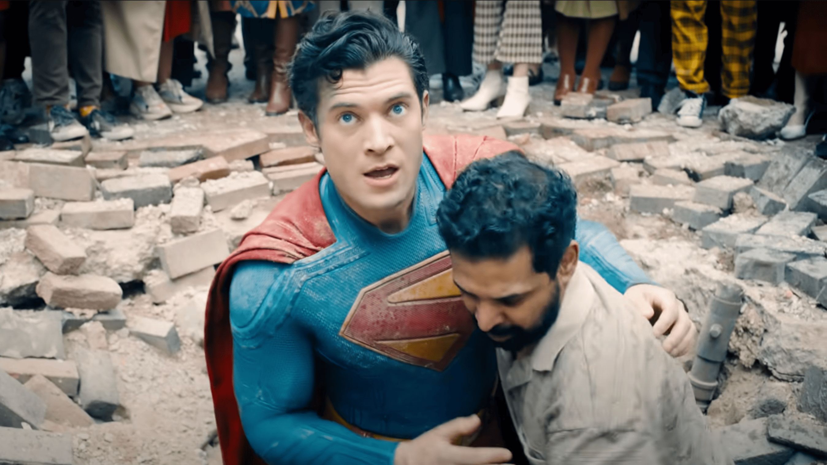 A still from Superman (Image via YouTube/DC)