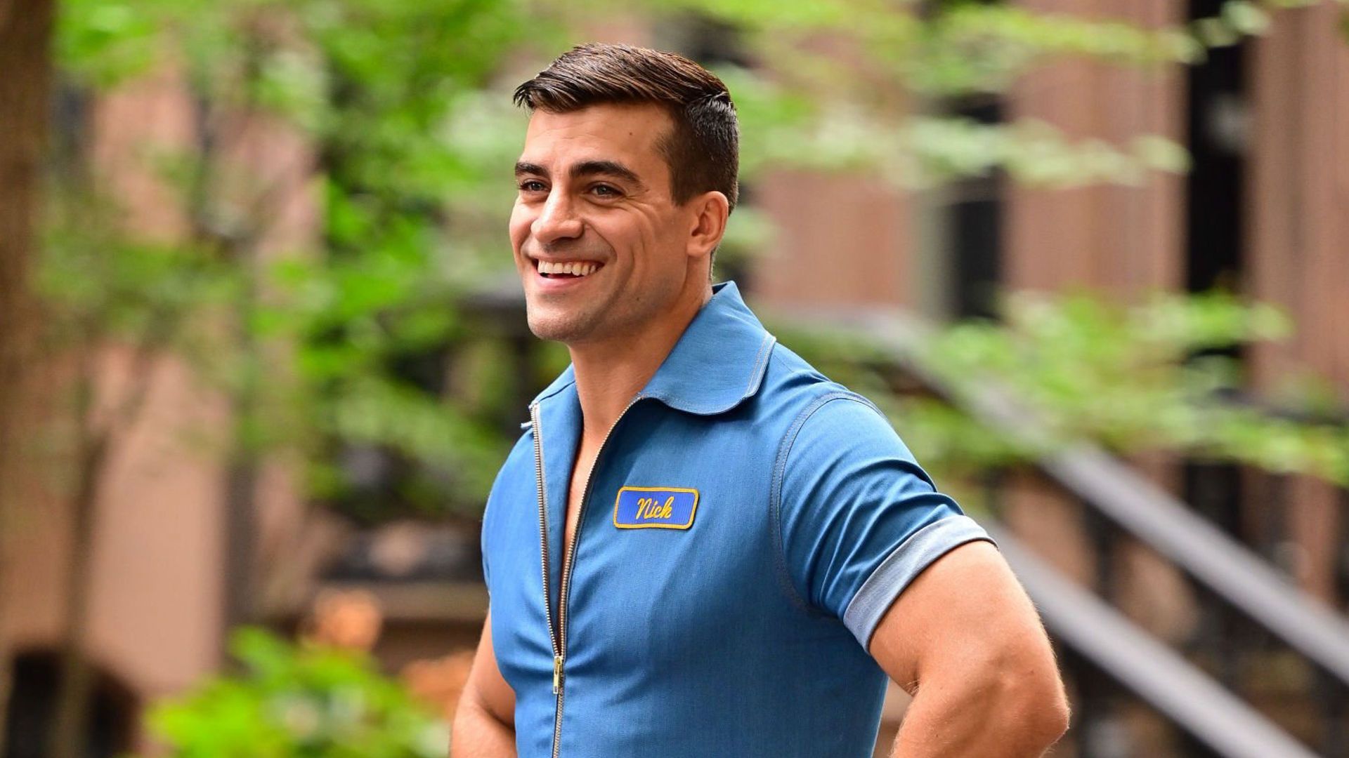 Thomas Canestraro seen on the set of &quot;And Just Like That...&quot; - Source: Getty