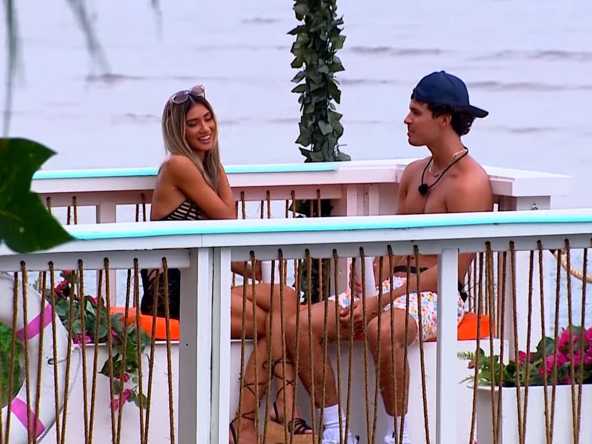 Nic and Belle from Love Island USA. Image Source: Youtube /@Love Island USA