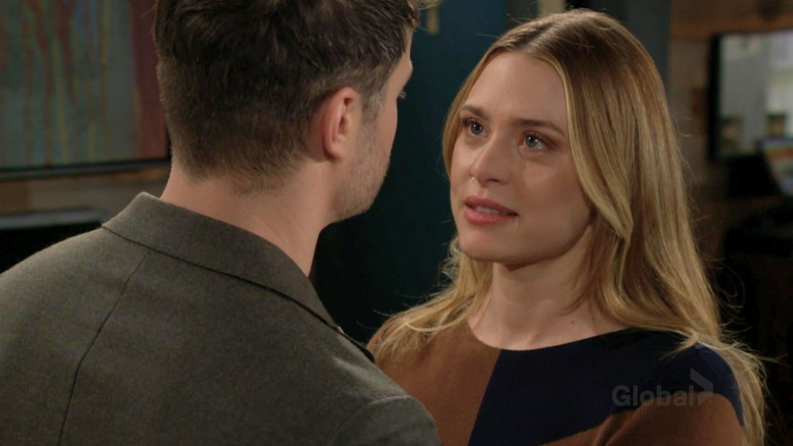 Claire (Hayley Erin) is going to bless Kyle (Michael Mealor) on The Young and the Restless | Image: CBS