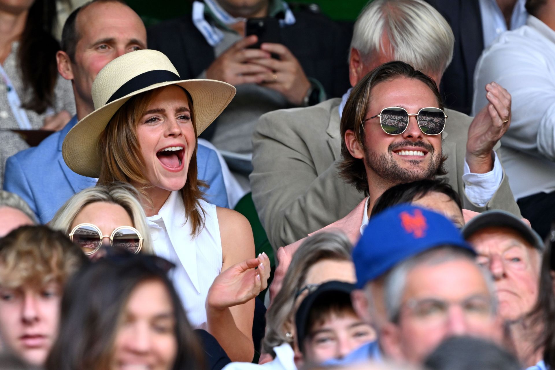 Celebrity Sightings At Wimbledon 2023 - Day 14 - Source: Getty