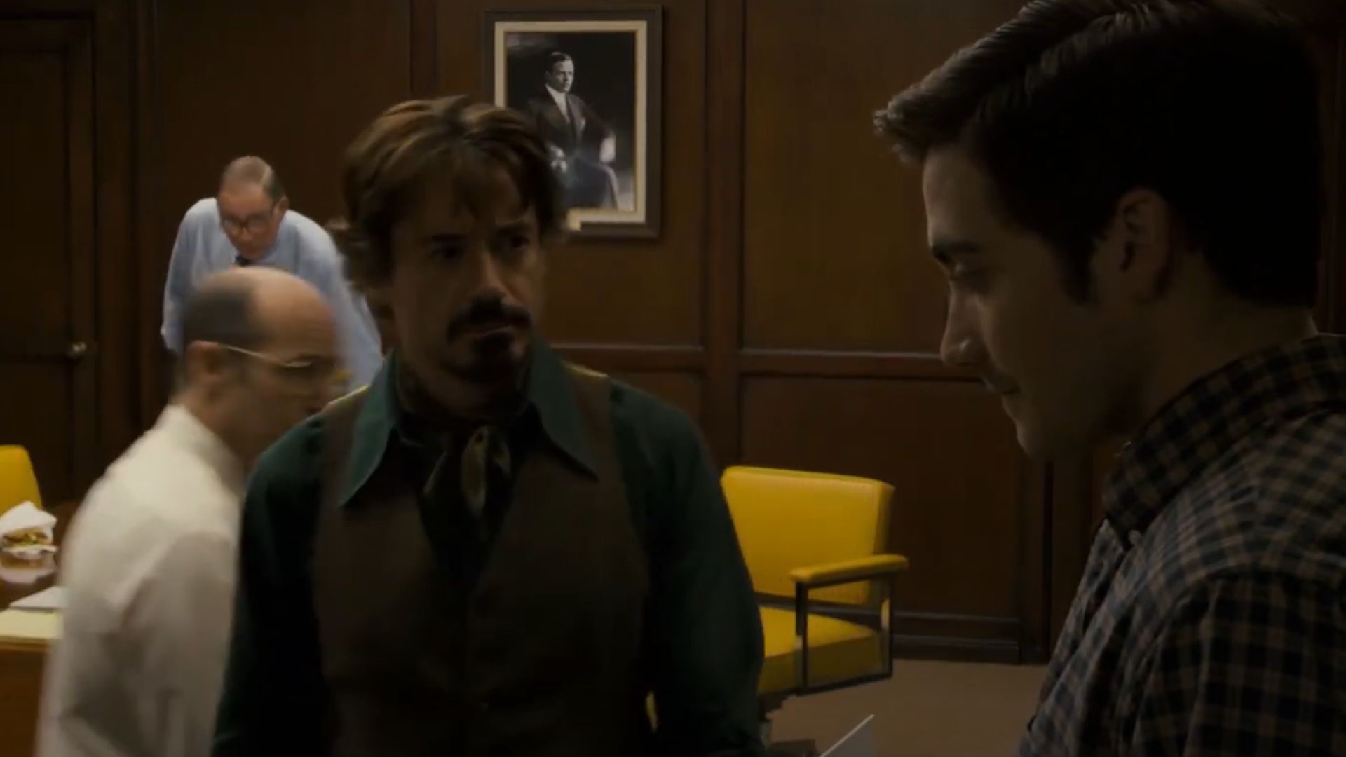 Robert Downey Jr. and Jake Gyllenhaal in Zodiac