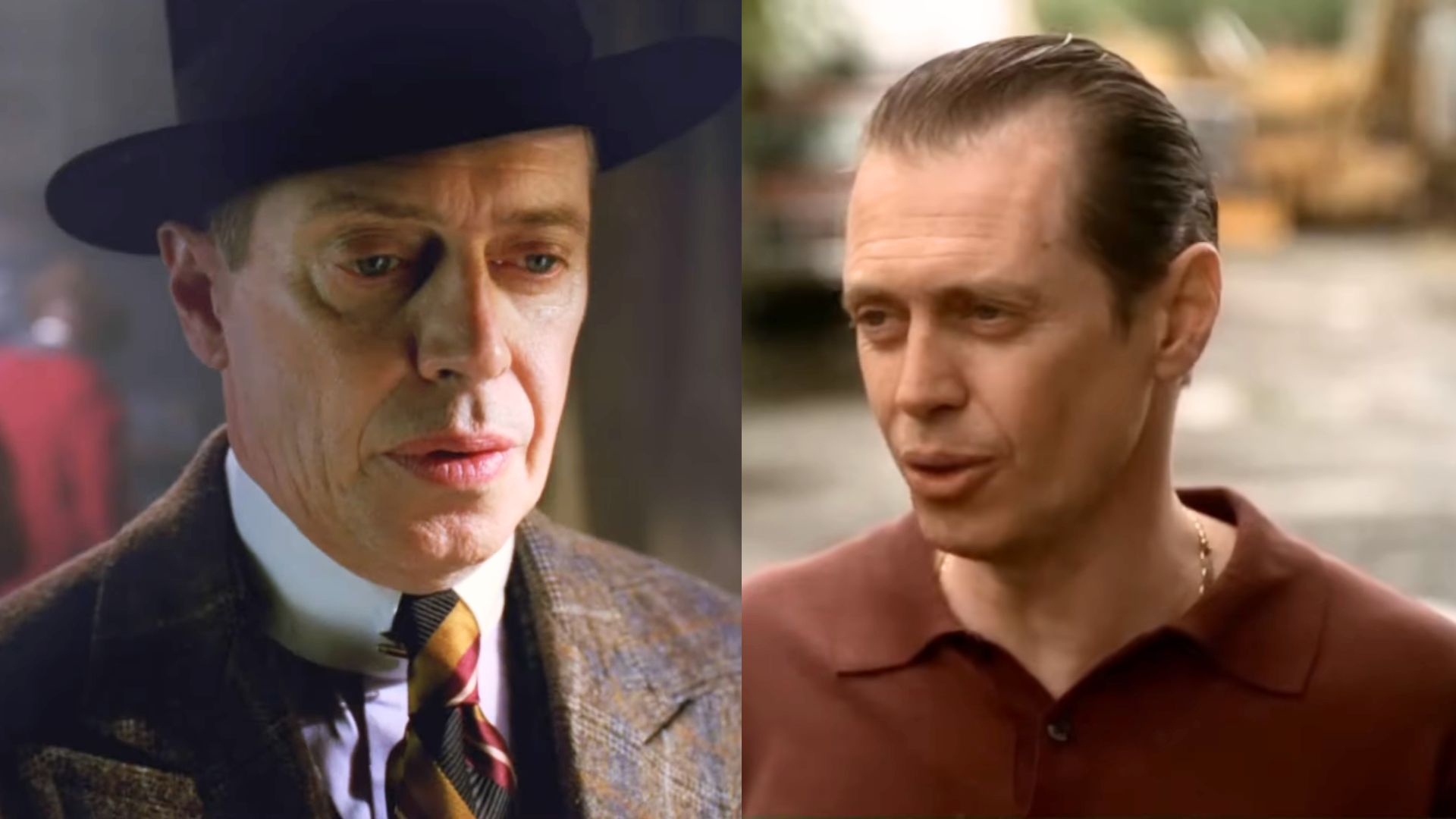 Steve Buscemi in Boardwalk Empire and The Sopranos | Image via HBO Entertainment