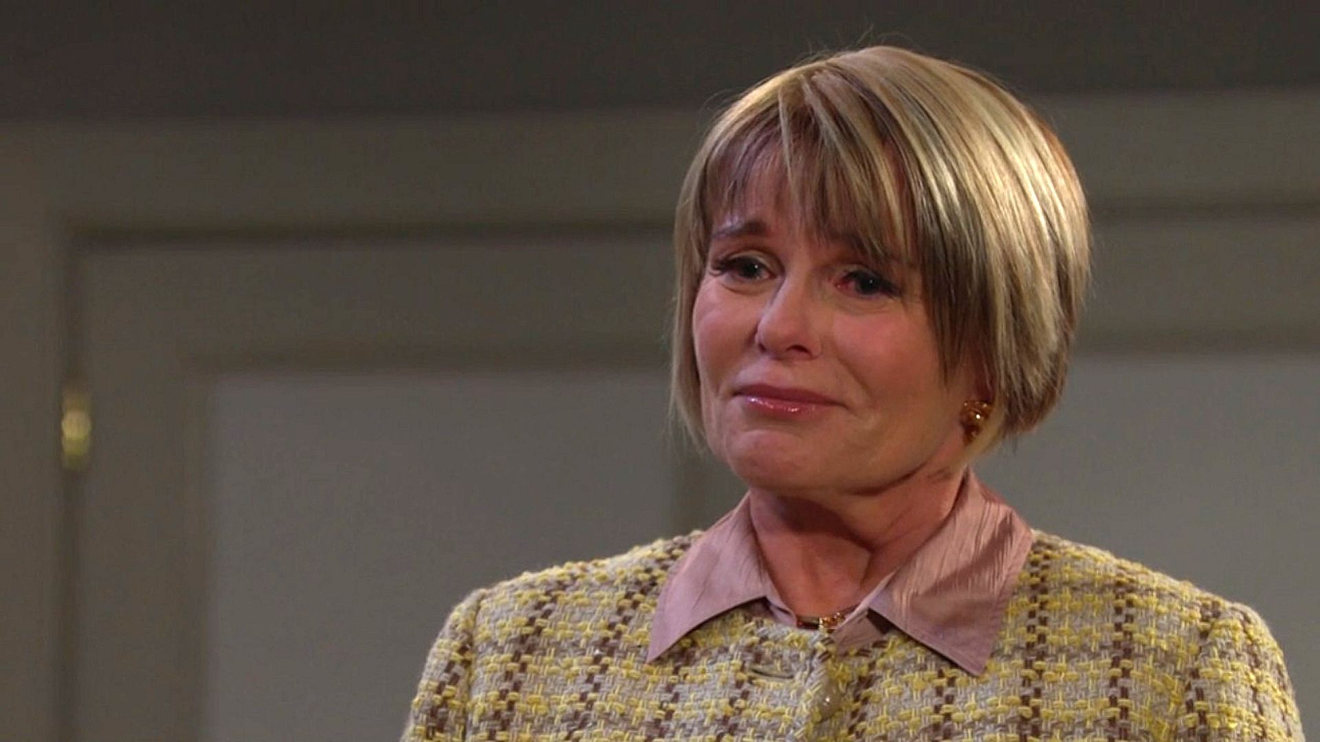 Judi Evans as Adrienne. | Image Source: Peacock