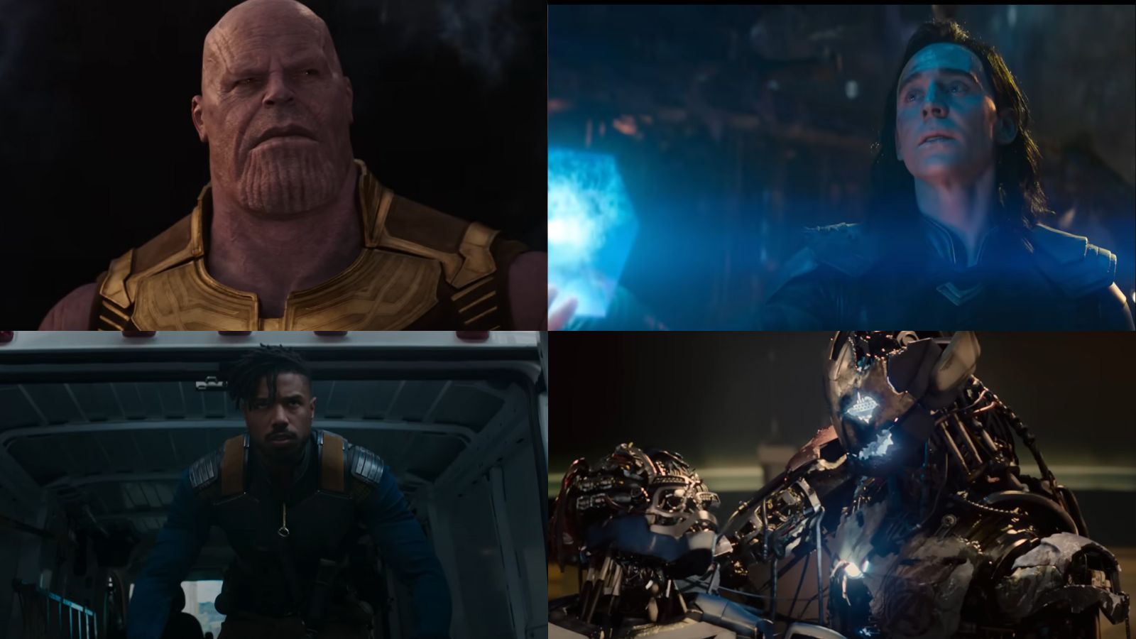 Collage of the 5 best villains in the MCU (Images via YouTube @/ Marvel Entertainment)
