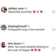 Fans react to Phoebe's photo in Vogue Australia. (Image via Instagram/@phoebejtonkin)