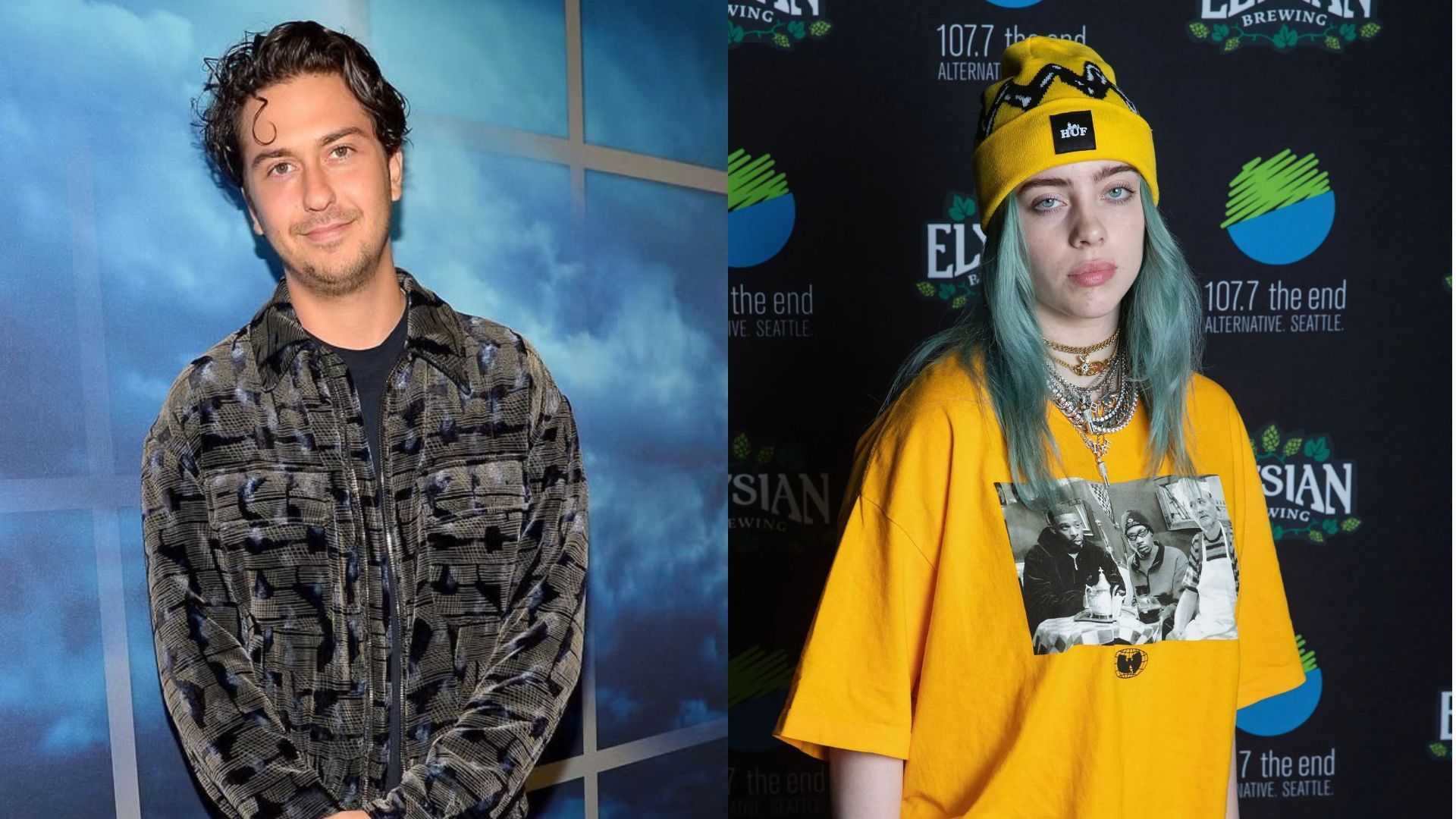 Nat Wolff and Billie Eilish (Image via Instagram/@natandalex and Getty)