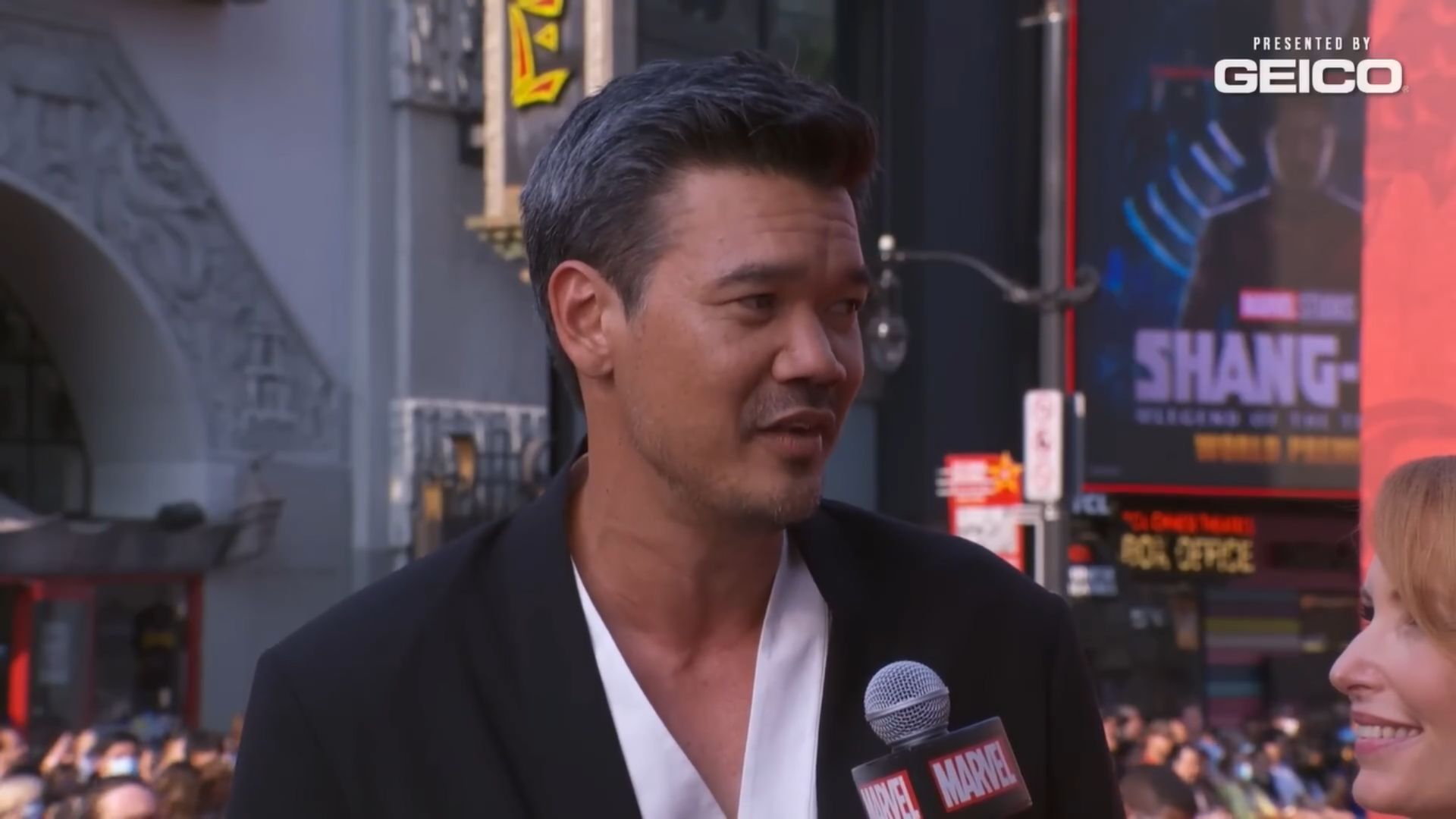 Filmmaker Destin Daniel Cretton during the premiere of Shang-Chi and the Legend of the Ten Rings | Image Source: Marvel Entertainment