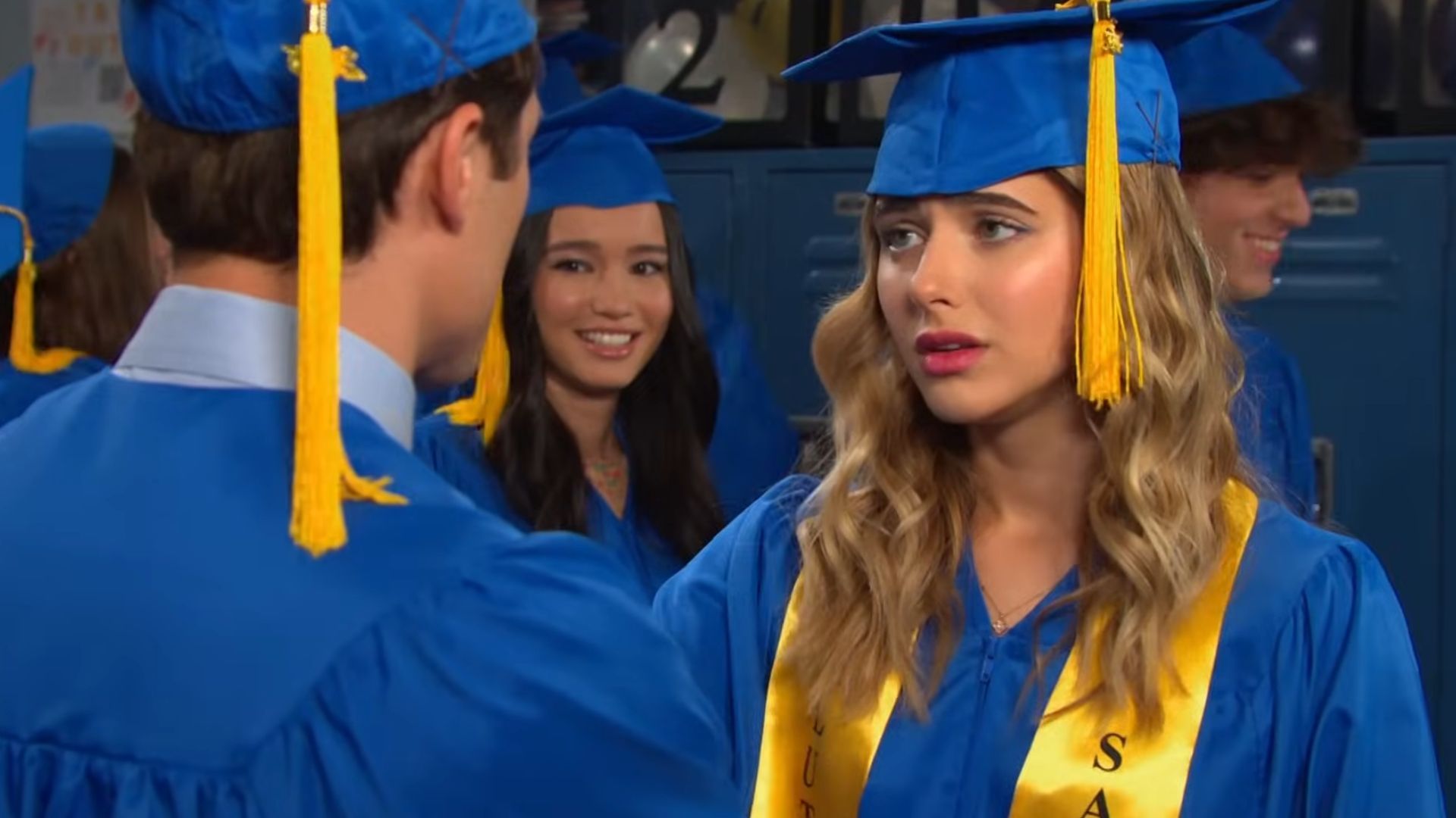 Holly chats with Tate before graduation on Days of our Lives | Image: Peacock