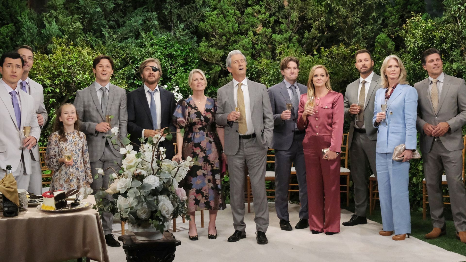Paul and Andrew&#039;s family look up to the heavens on Days of our Lives | Image: JPI