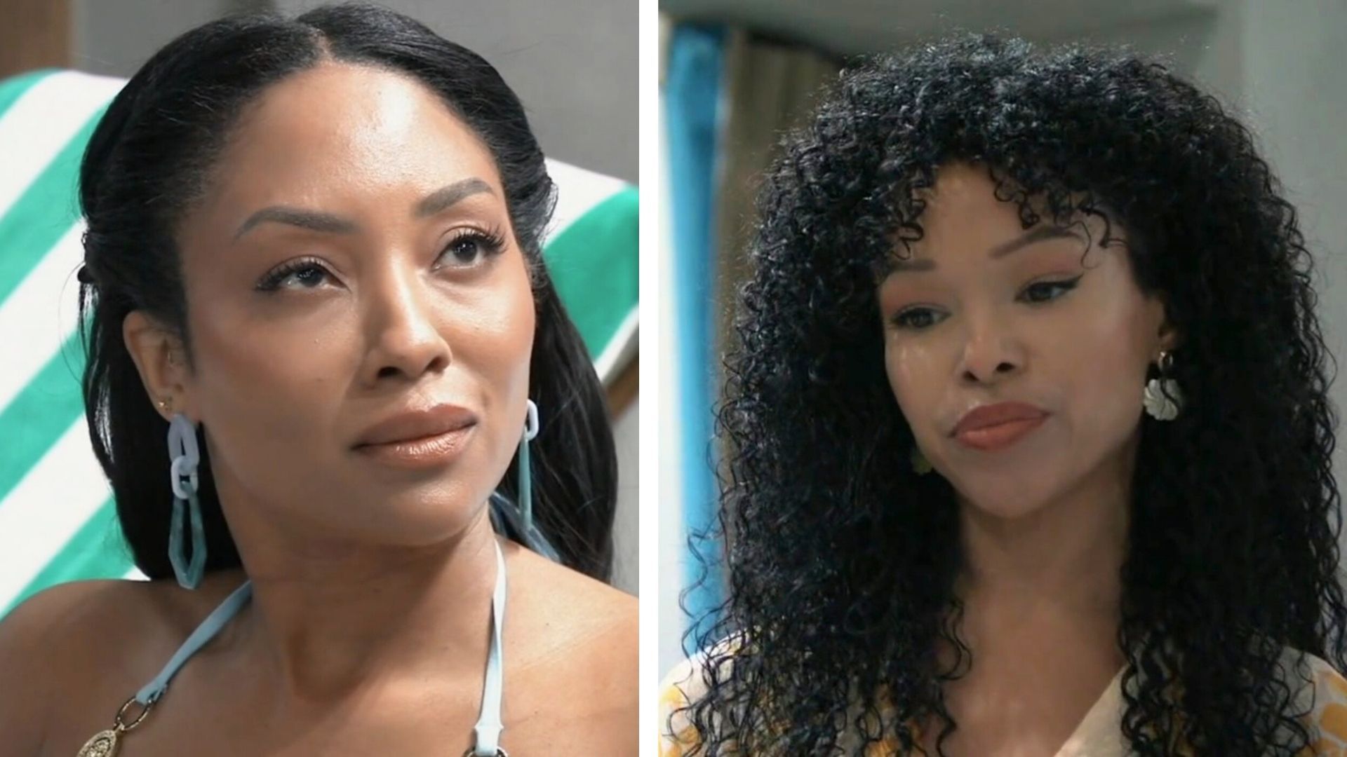 At the Metro Court pool, Portia lets Jordan know she does not trust her intentions with Curtis on General Hospital | Image: ABC