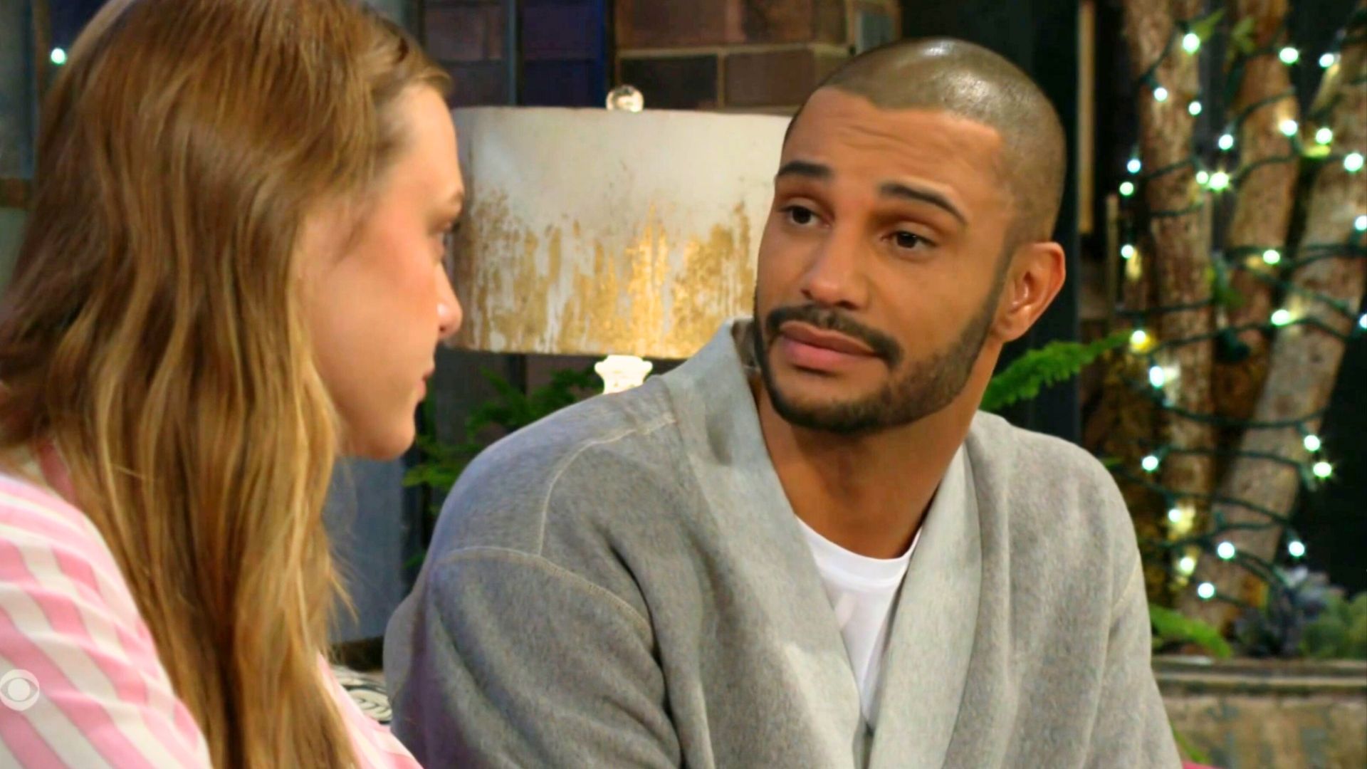 Holden (Nathan Owens) may get good karma back from being nice to Claire (Hayley Erin) in the form of an opportunity on The Young and the Restless | Image: CBS