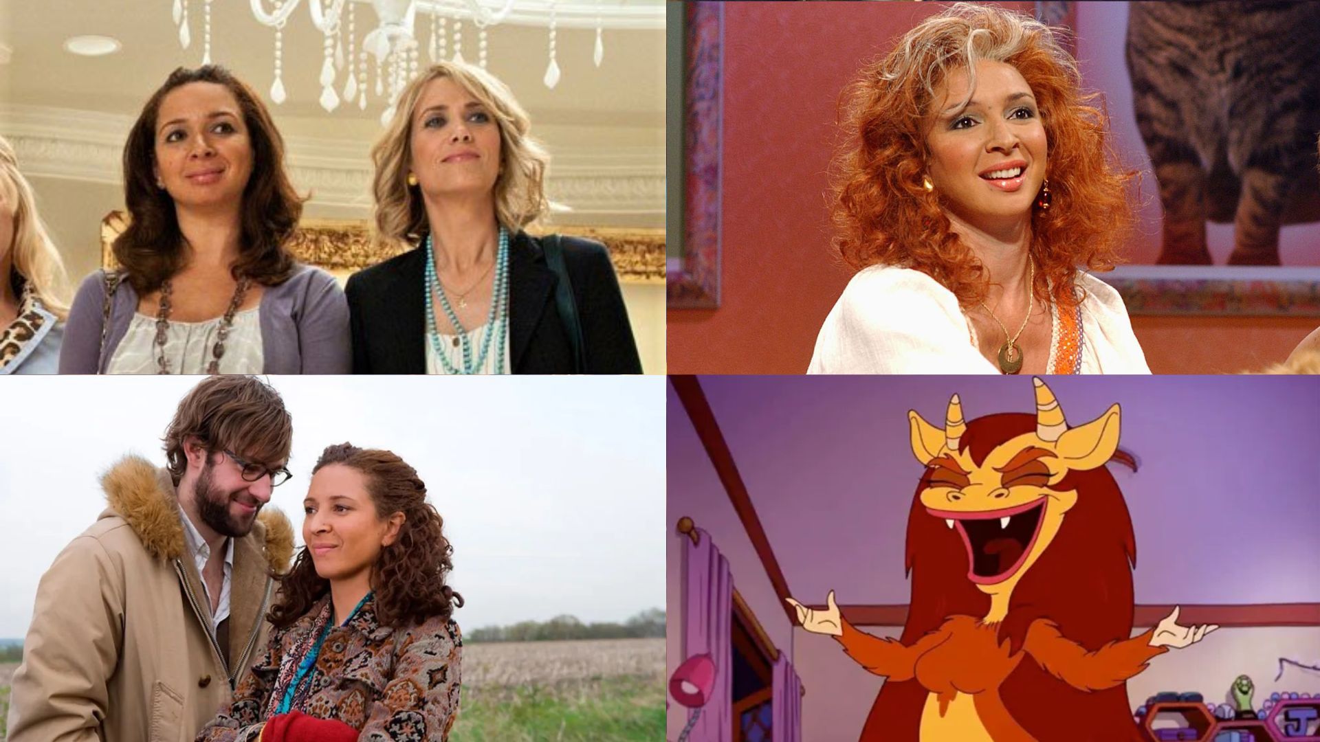 Maya Rudolph roles in movies and TV shows | Images via Peacock, Prime Video and Netflix 