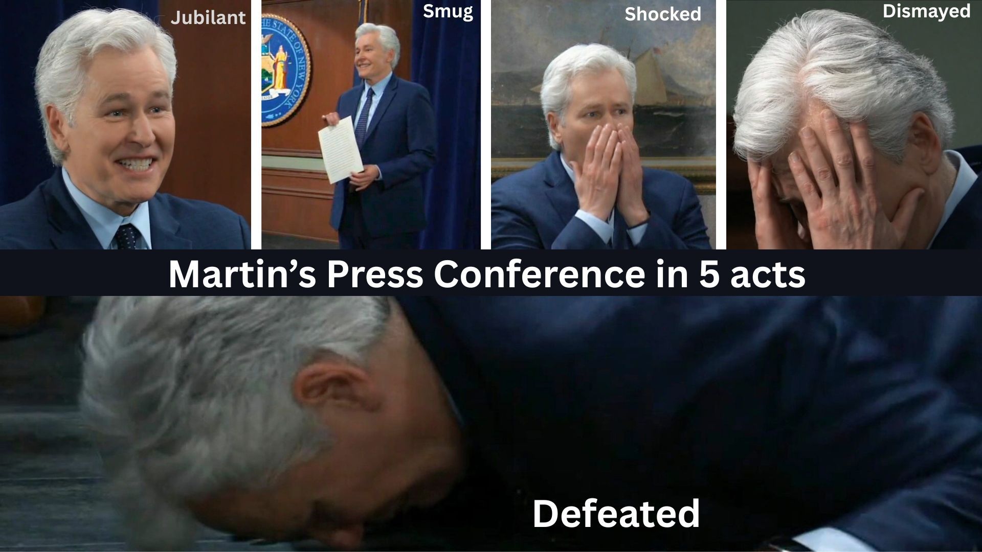 Martin&#039;s press conference disaster in five acts on General Hospital | Image: ABC