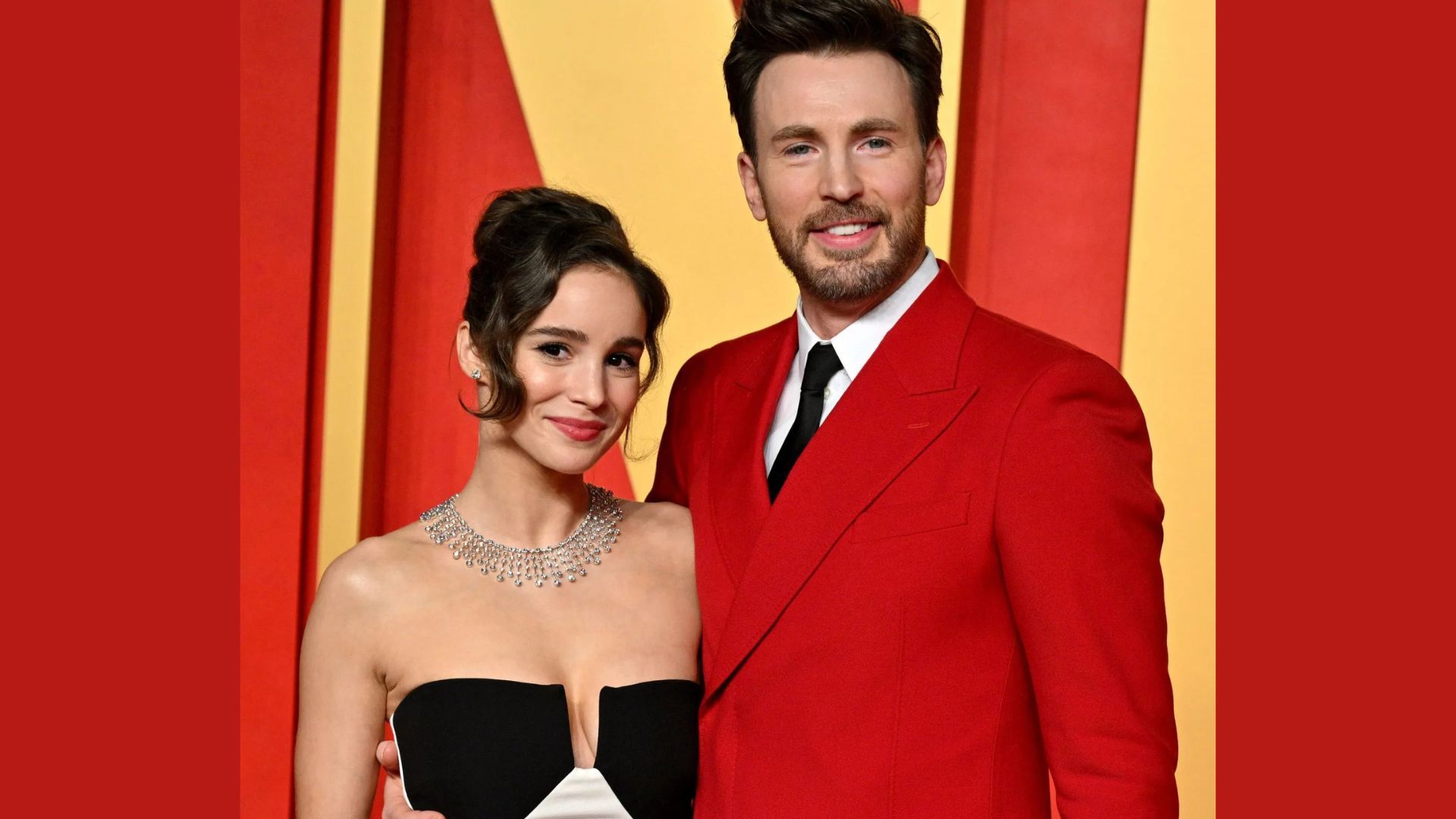 Chris Evans and Alba Baptista (Image via Getty)