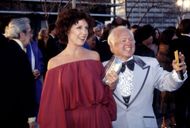 Mickey Rooney and wife Jan attend the 50th Academy Awards... - Source: Getty