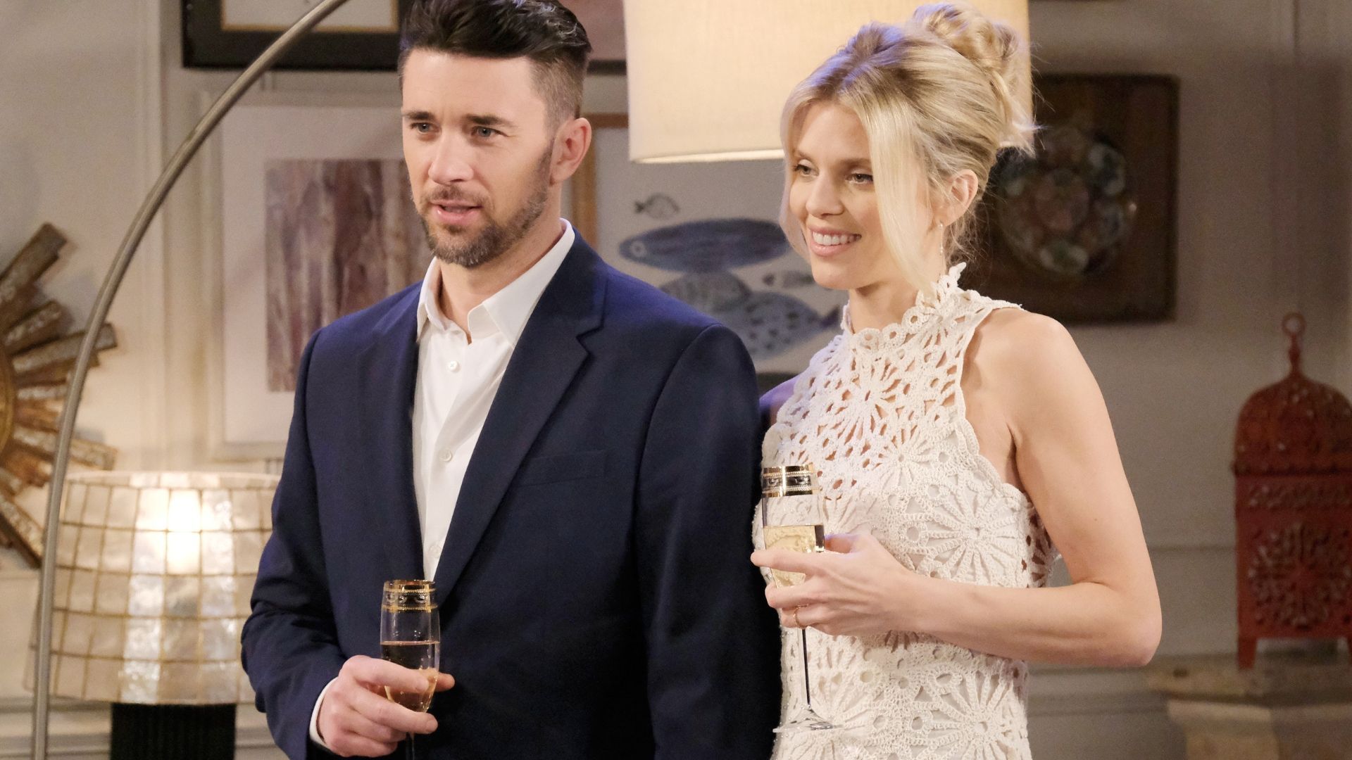 Billy Flynn, seen here as Chad along with co-star AnnaLynn McCord (Cat) on Days of our Lives is debuting soon on The Young and the Restless | Image: JP