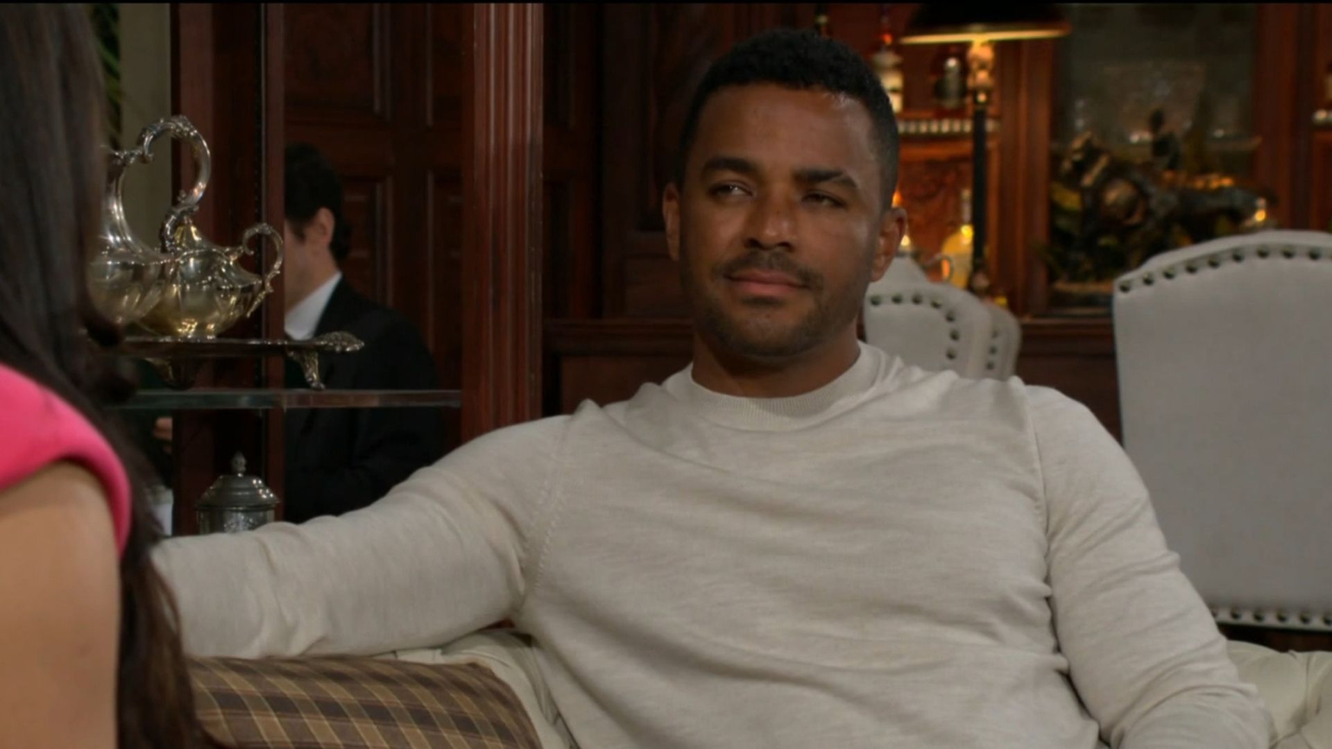 Nate (Sean Dominic) is going to put Holden (Nathan Owens) on notice on The Young and the Restless | Image: CBS